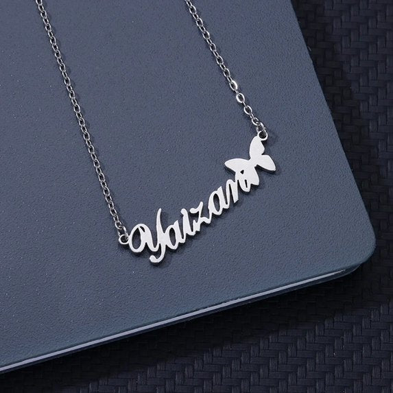Customize Name Necklace with Beauty Butterfly