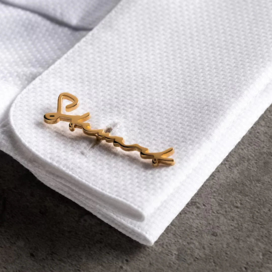 Signature Name Cufflinks