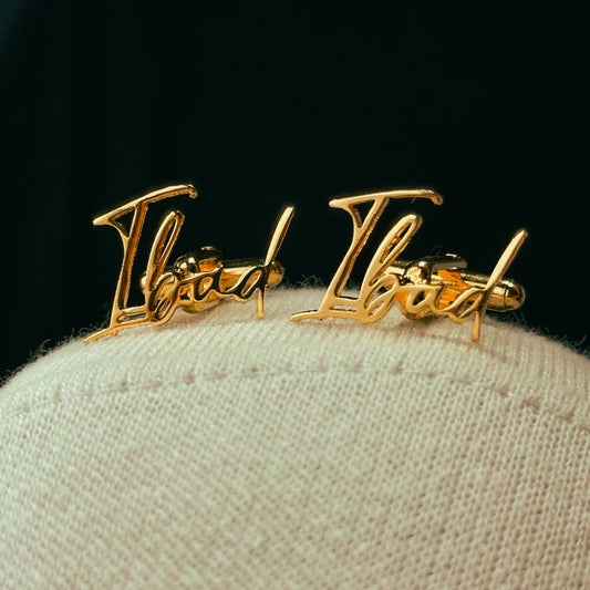 Minimalist Font Name Cufflinks