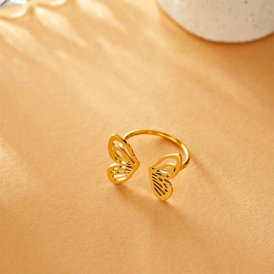 Dainty Butterfly Ring