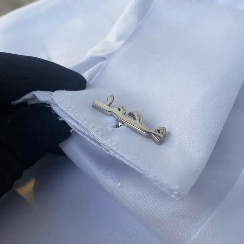 CUSTOMIZE ARABIC NAME CUFFLINKS