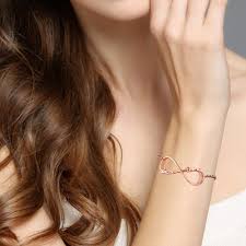 Infinity Nameplate Bracelet