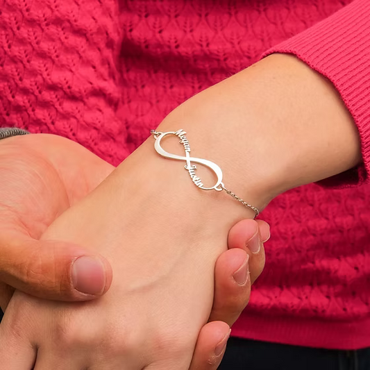 Infinity Couple Name Bracelet