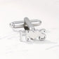 Initials Heart Cufflinks