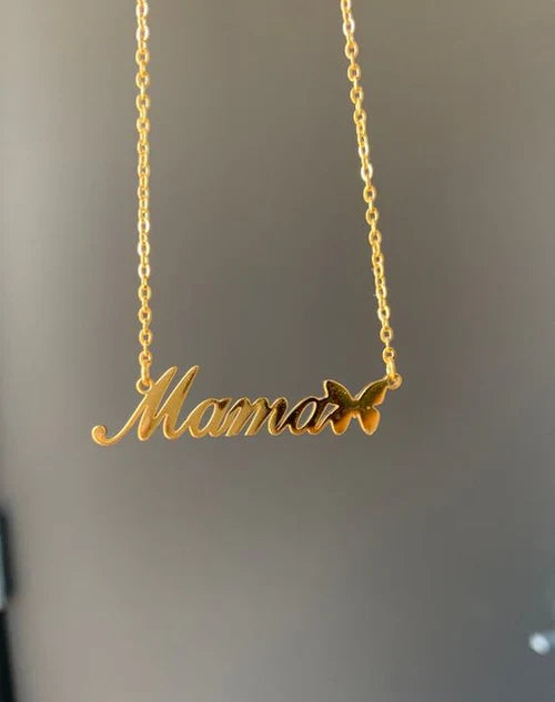 Customize Name Necklace with Beauty Butterfly
