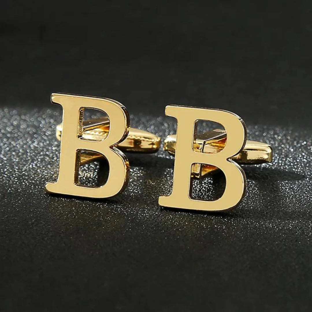 Elegant Letter Cufflinks