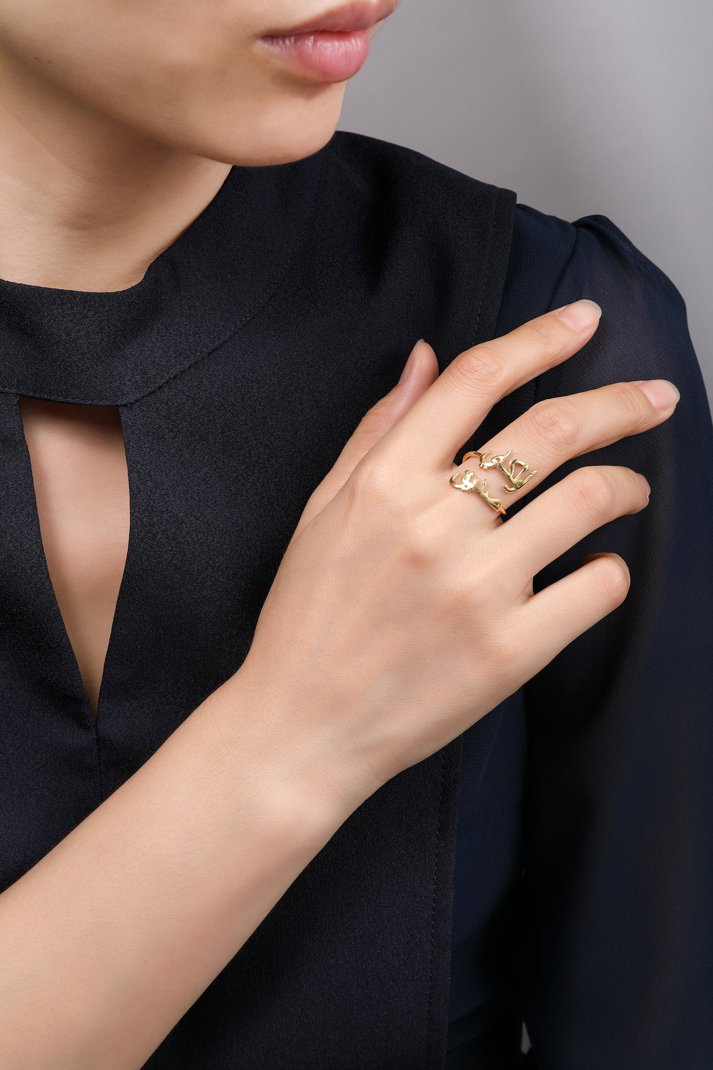 Customize Arabic Adjustable Ring