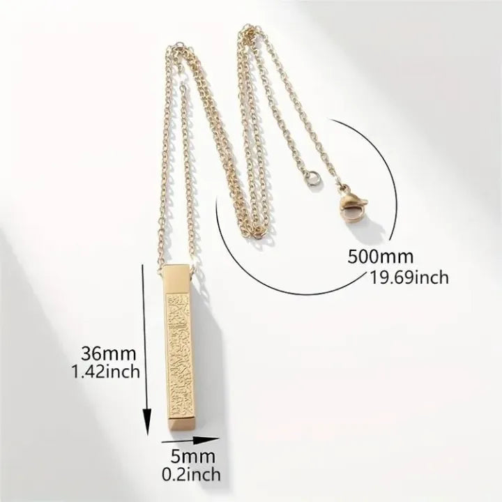 3D BAR - AYAT UL KURSI Necklace