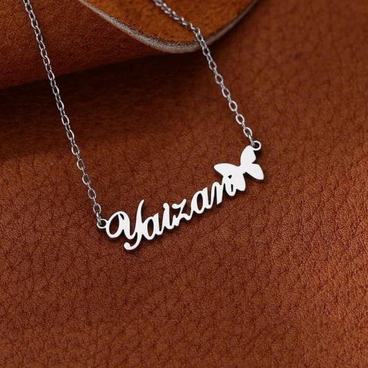 Customize Name Necklace with Beauty Butterfly