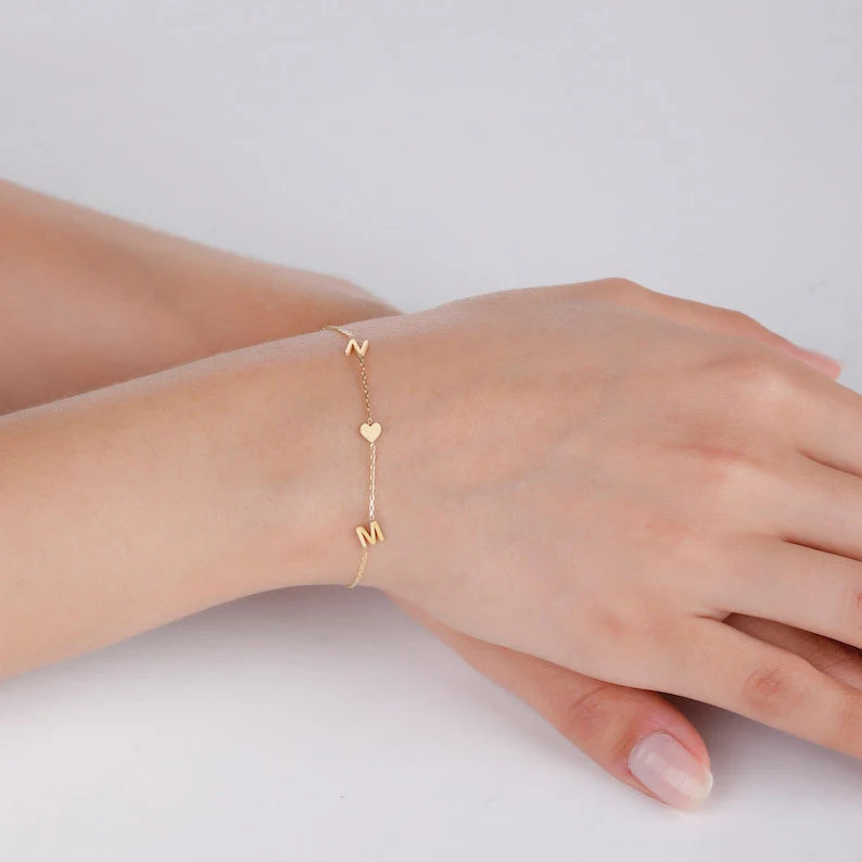 Heart Name Bracelet
