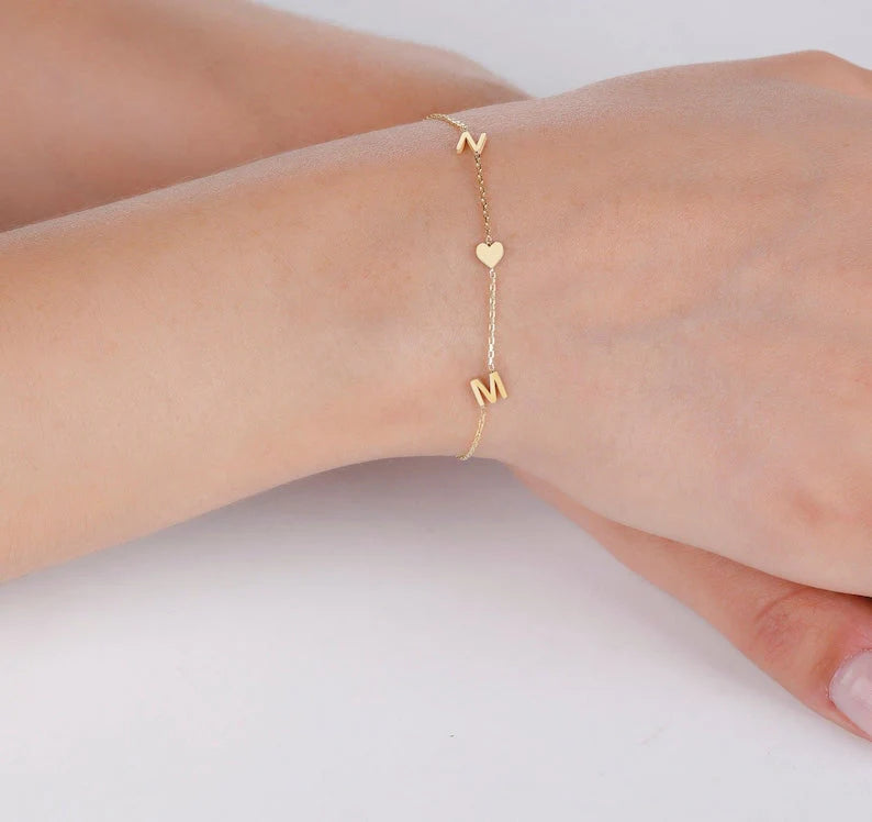 Heart Name Bracelet
