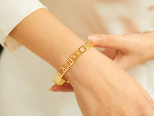 Custom Name Cuff Personalized Bracelet Bangle