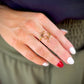 Custom Adjustable Couple Name Ring