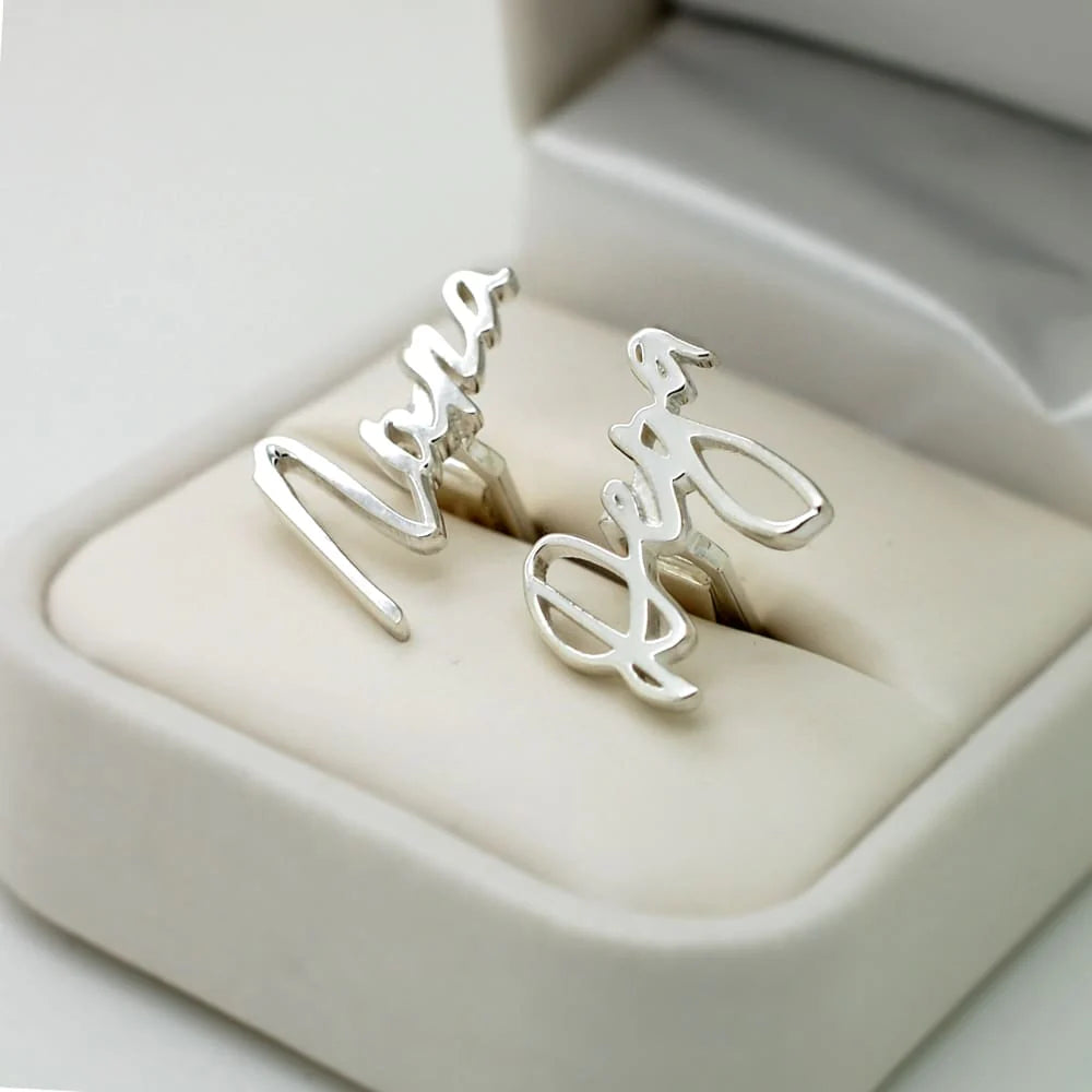 Minimalist Font Name Cufflinks