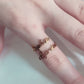 Adjustable Couple Name Ring Customized